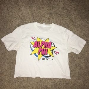 Alpha Phi Crop Top - Bid Day 2018